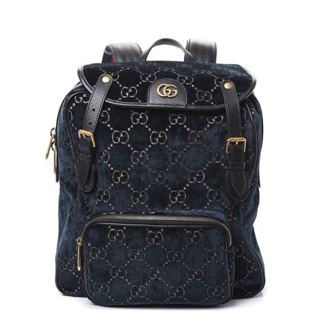 gucci velvet backpack replica|authentic gucci backpack.